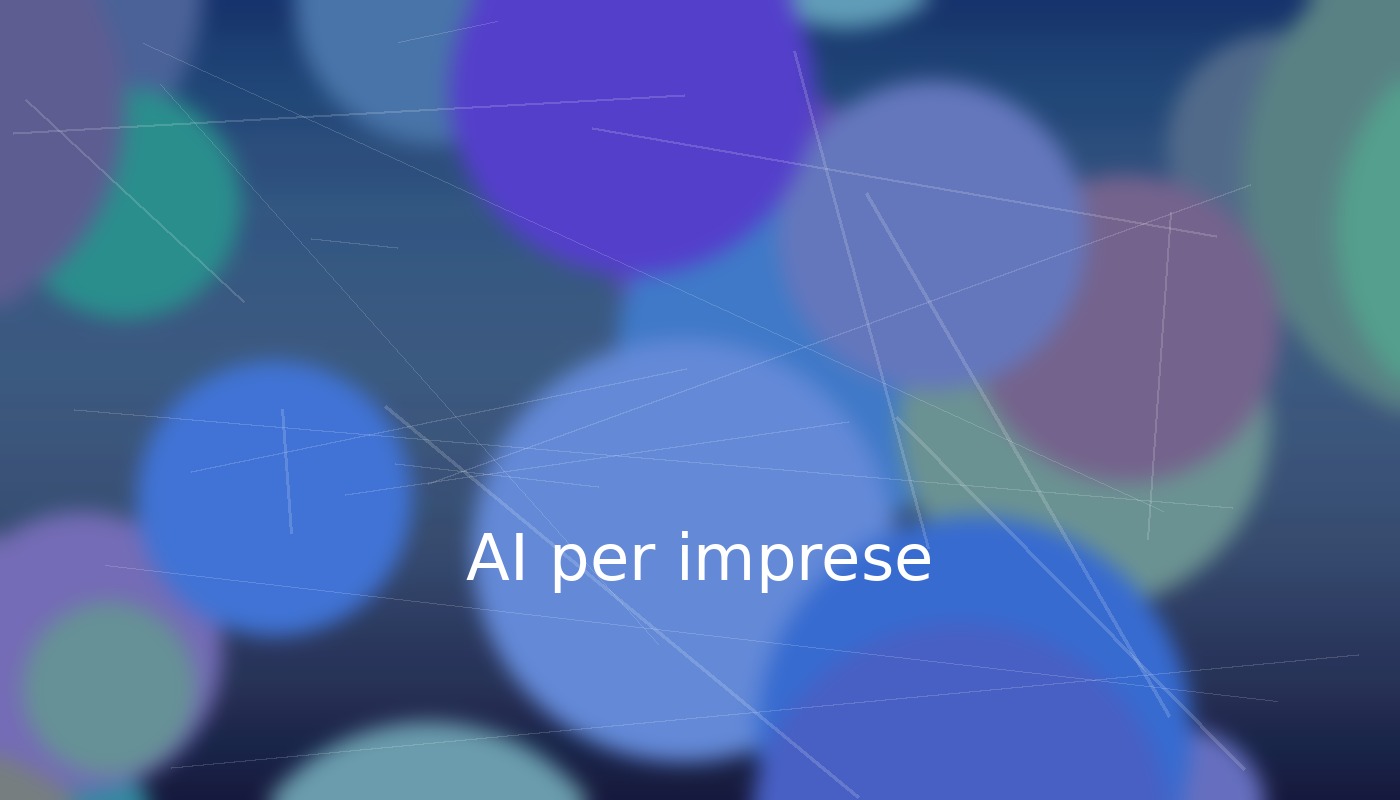 Visual astratto legato all'intelligenza artificiale a Roma