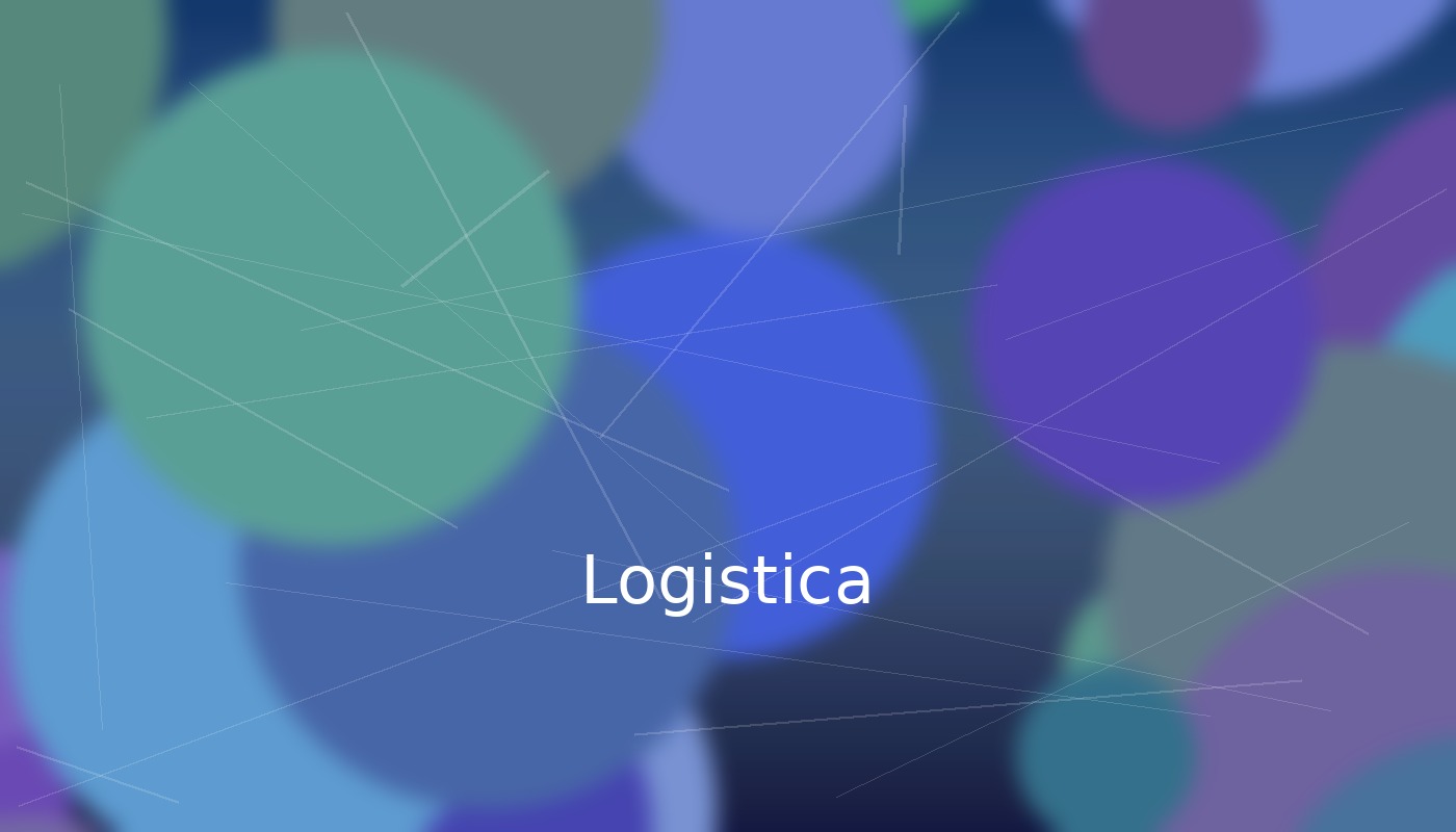 Visual astratto su logistica e processi